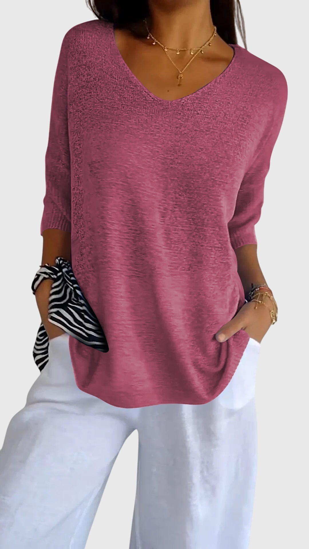 Clara | Elegant V-Neck Top