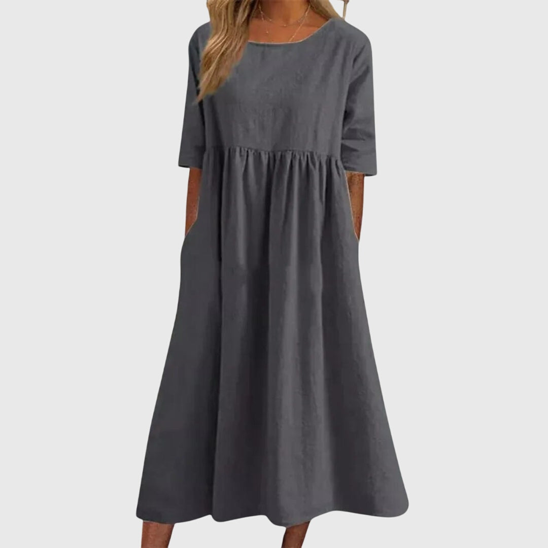Clara | Elegant Short-Sleeved Dress