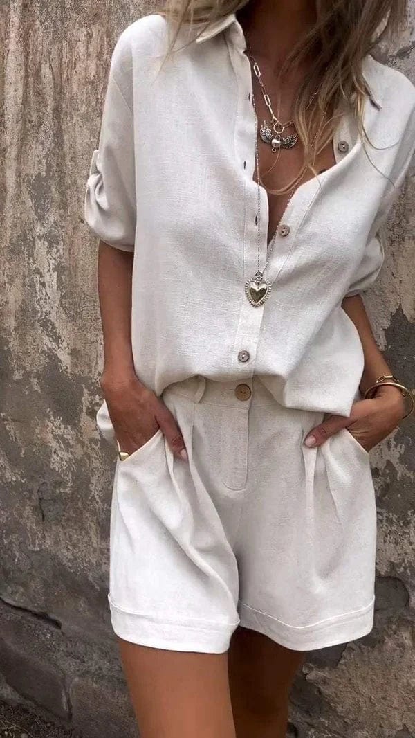 Melda - Set Buttoned Light
