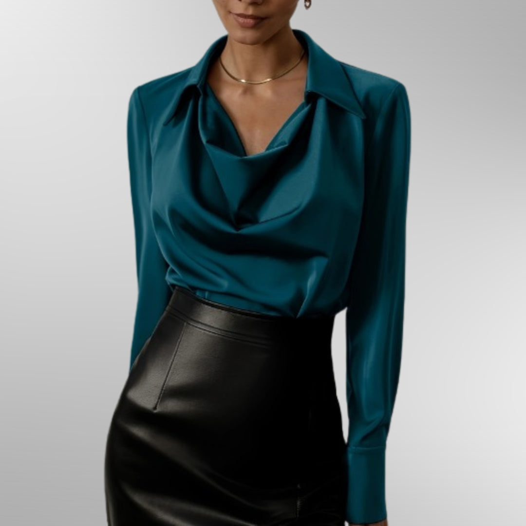 Clara | Elegant Satin Blouse