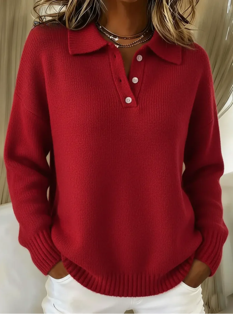 Wiktoria | Soft Sweater With Collar
