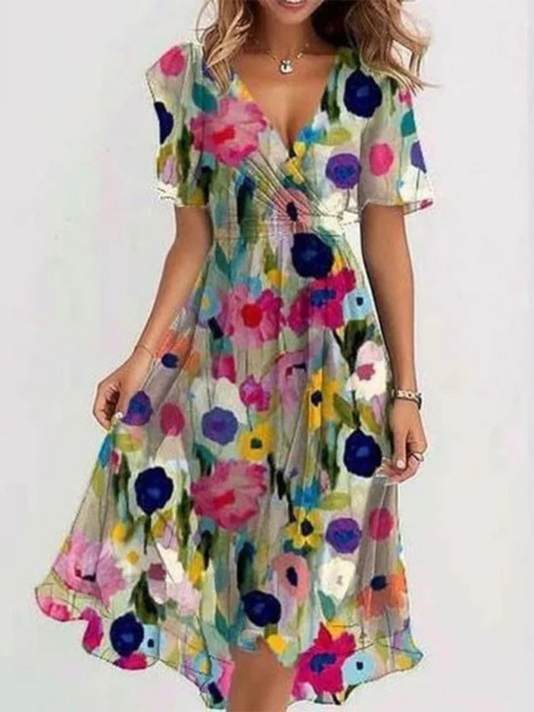 Clara | Summer Dress With Belly Cover
