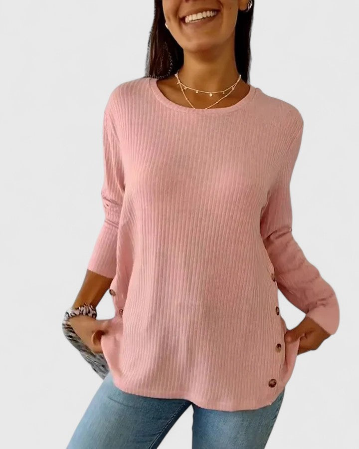 Clara | Elegant Crew Top