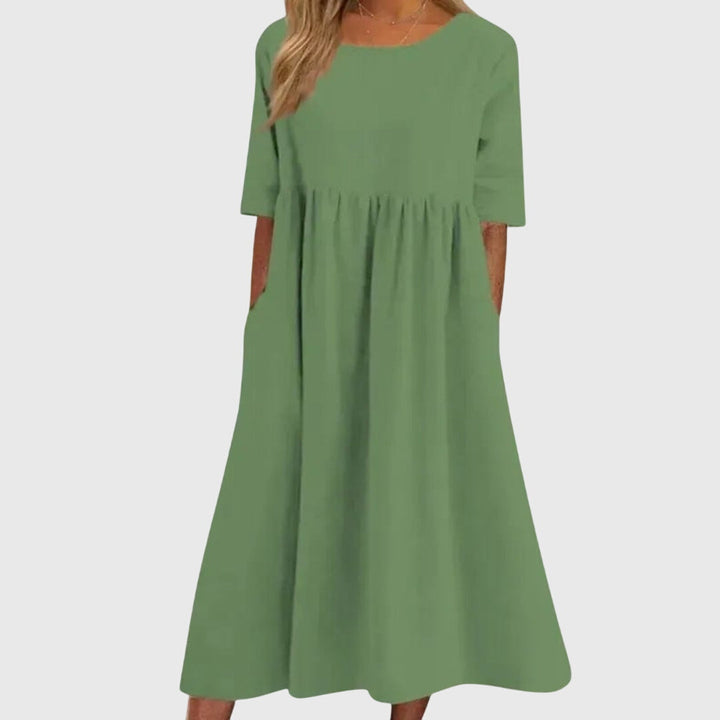 Clara | Elegant Short-Sleeved Dress