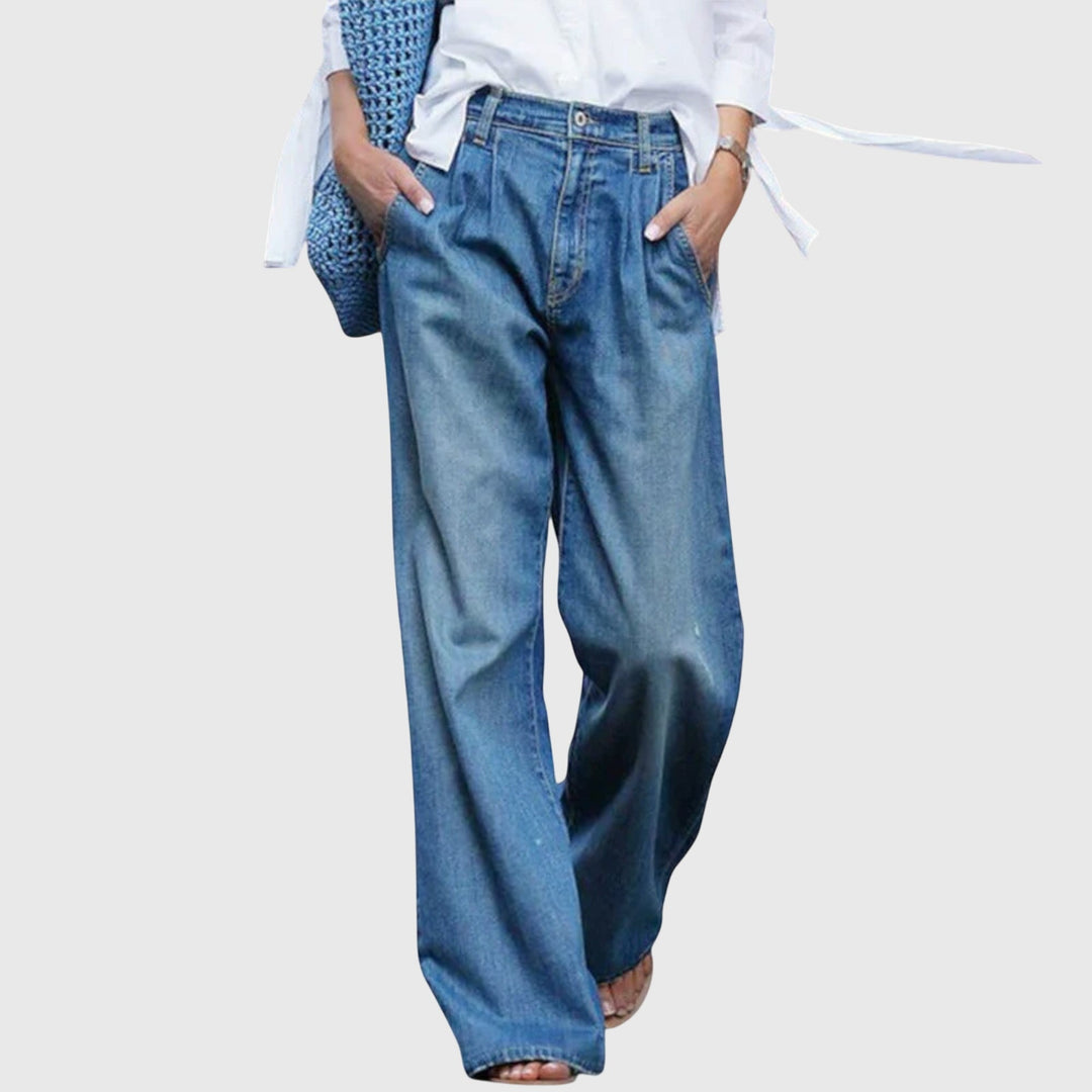Clara | High-Quality Wide-Leg Jeans