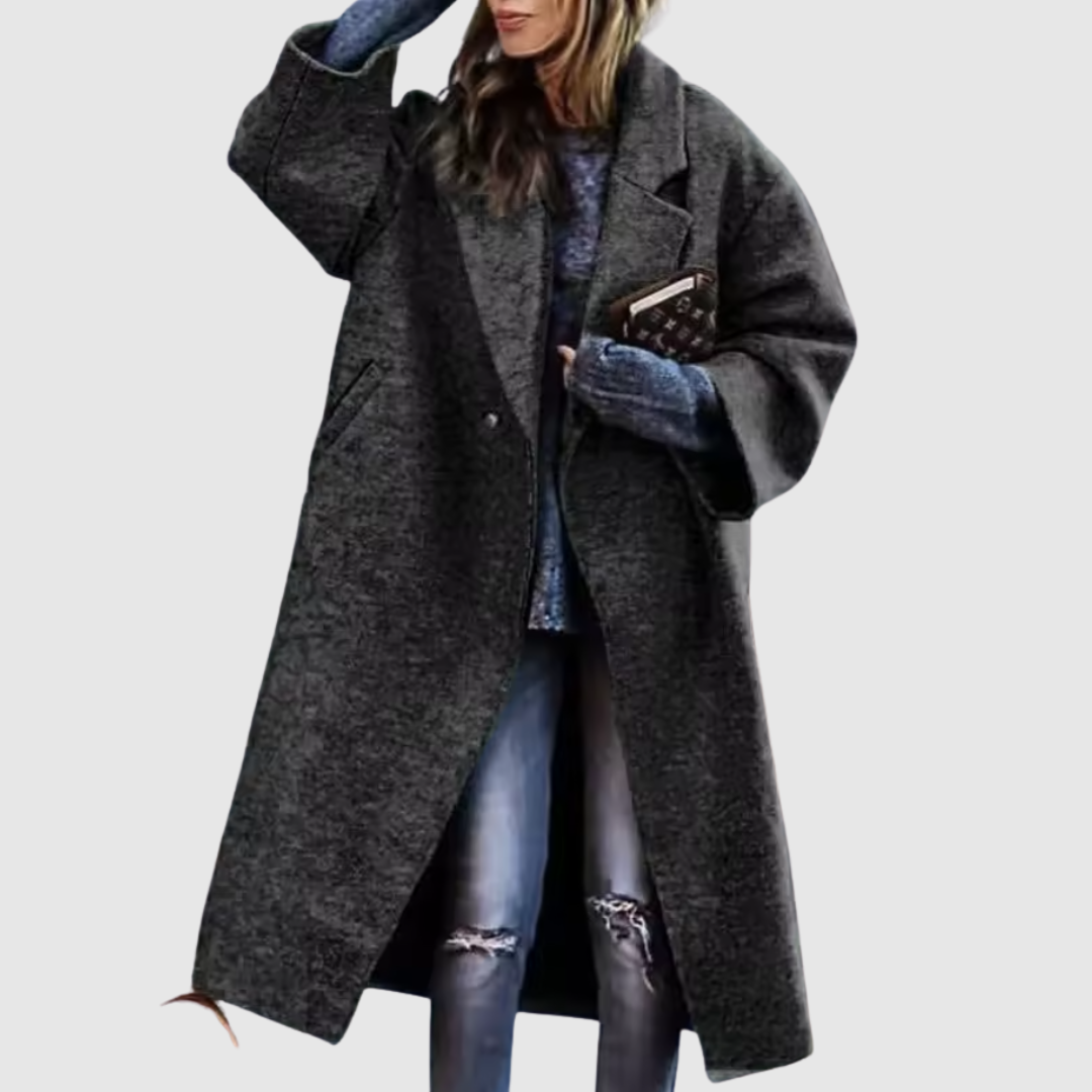 Sienna | Bold Contrast Pattern Coat