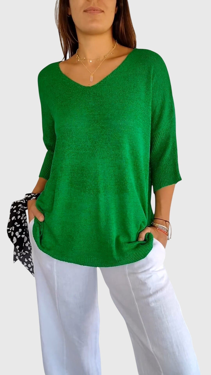 Clara | Elegant V-Neck Top