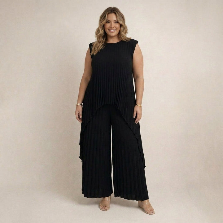 Halina | Elegant Pleated Set