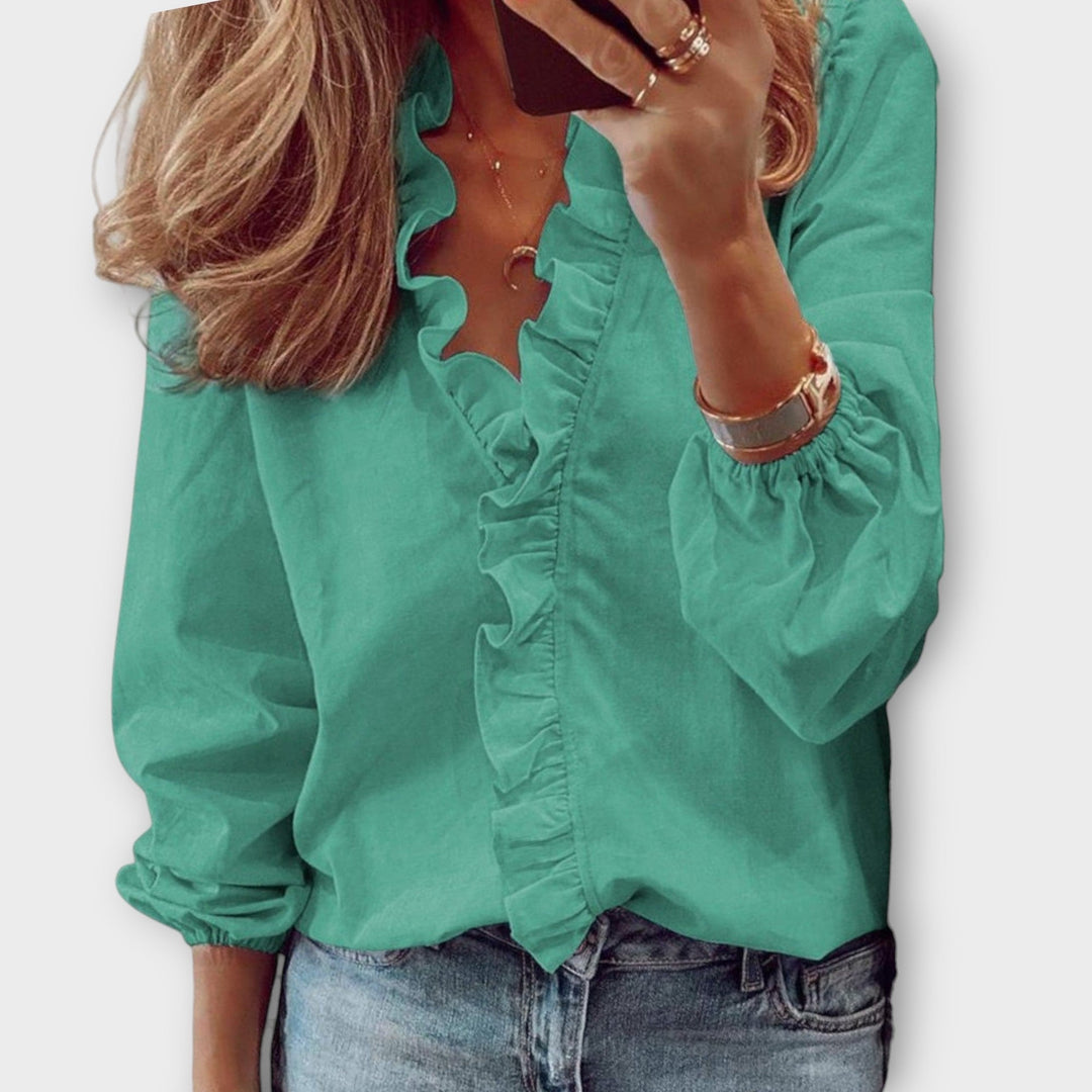 Clara | Elegant Ruffled Blouse