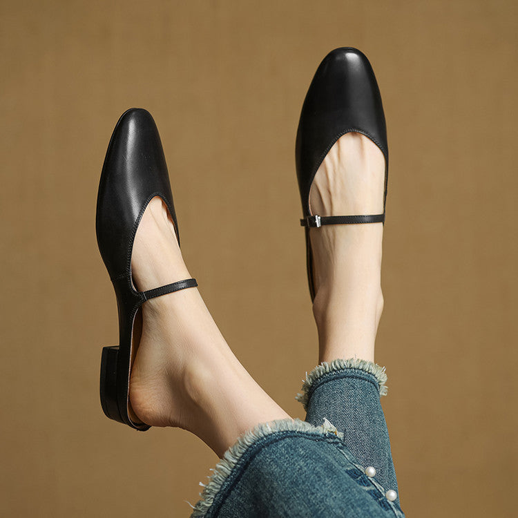Marvyn | Pointed-Toe Mary Jane Mules