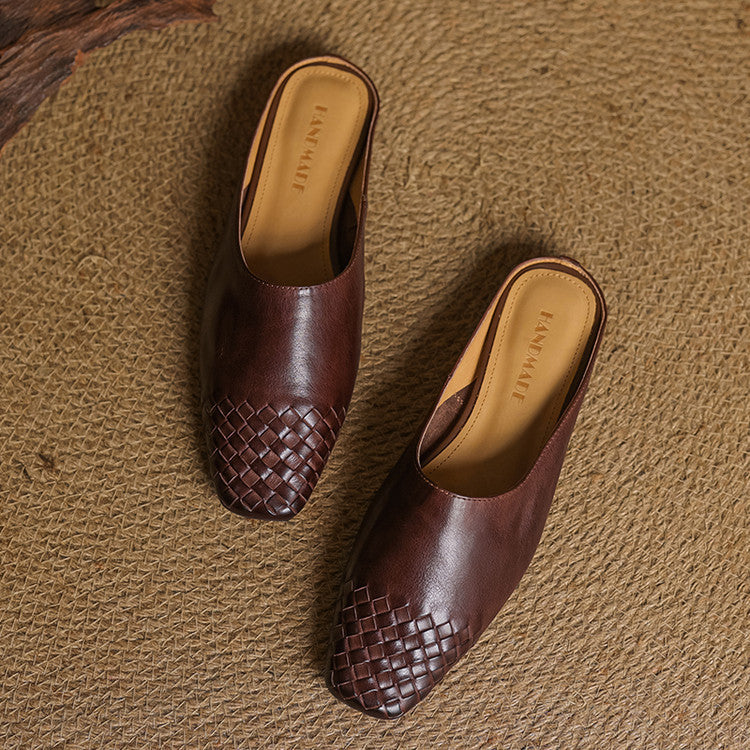 Helma Textured Pattern Mules