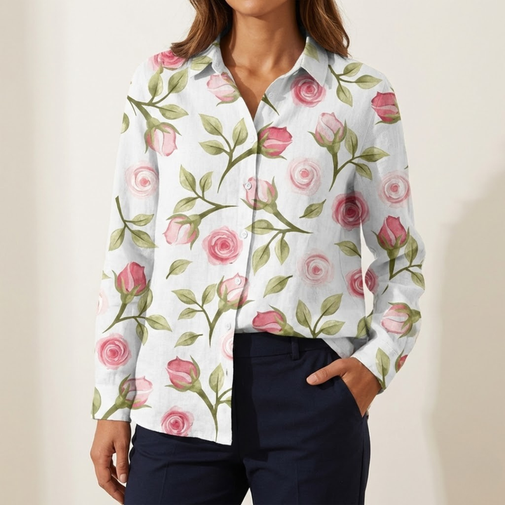 Tiziana – Linen Patterned Shirt