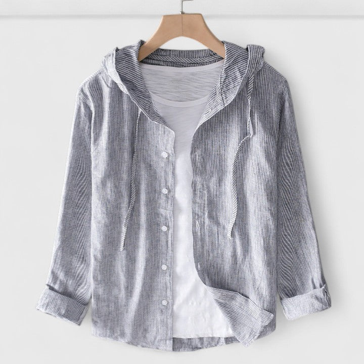 Clara | Elegant Hooded Blouse