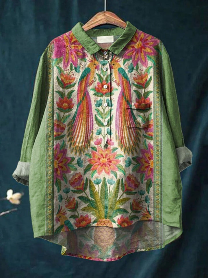 Tiziana – Linen Pattern Shirt