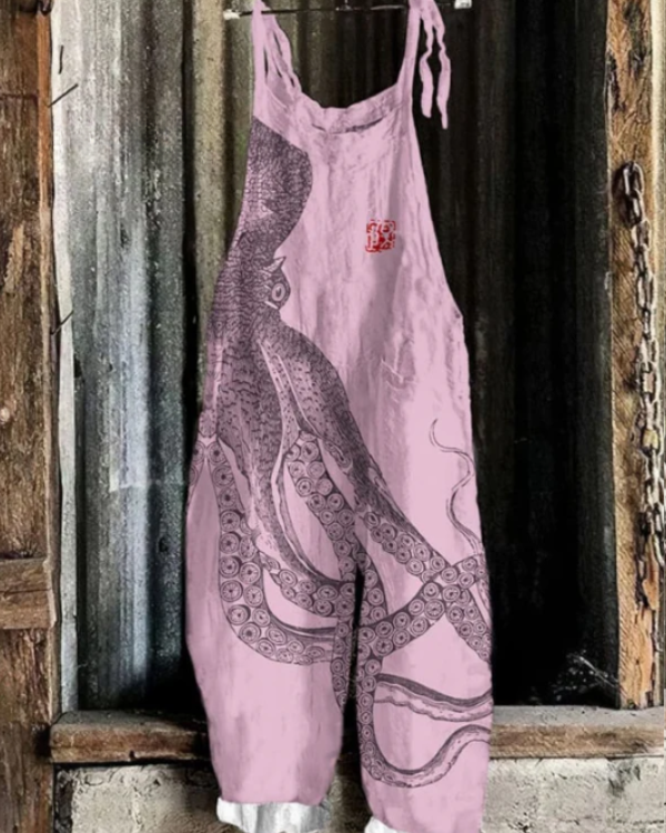 Solea | Lightweight artisanal overall in octopus style