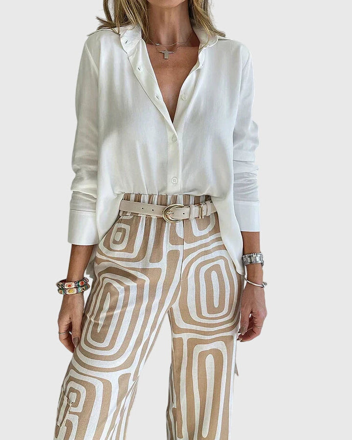 Clara | Stylish Pants + Free Blouse & Belt