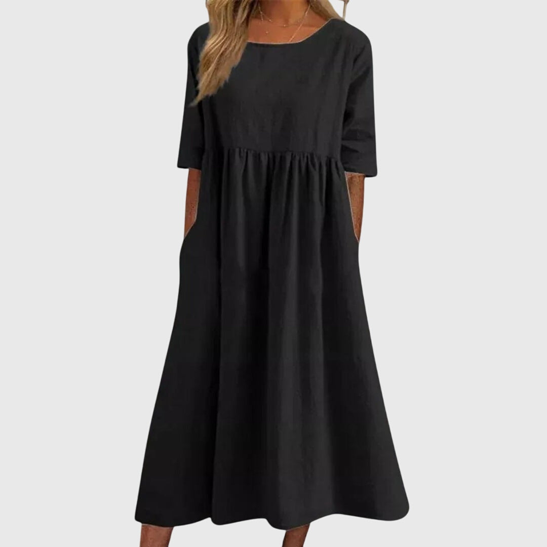 Clara | Elegant Short-Sleeved Dress