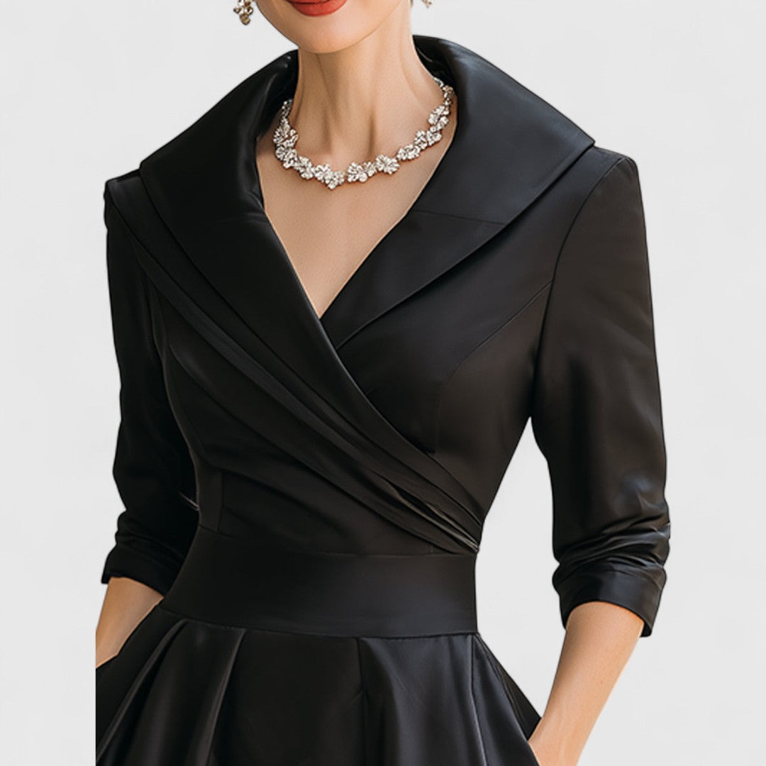 Rosalie | Elegant midi dress with a subtle shine