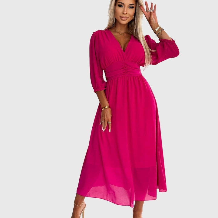 Clara | Lightweight Silky Chiffon Dress