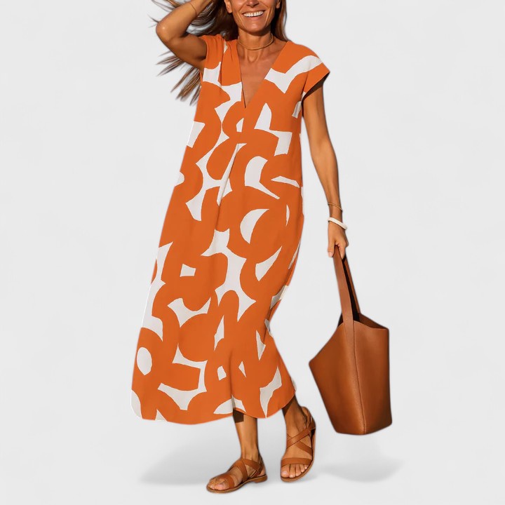 Clara | Flowing V-Neck Dress