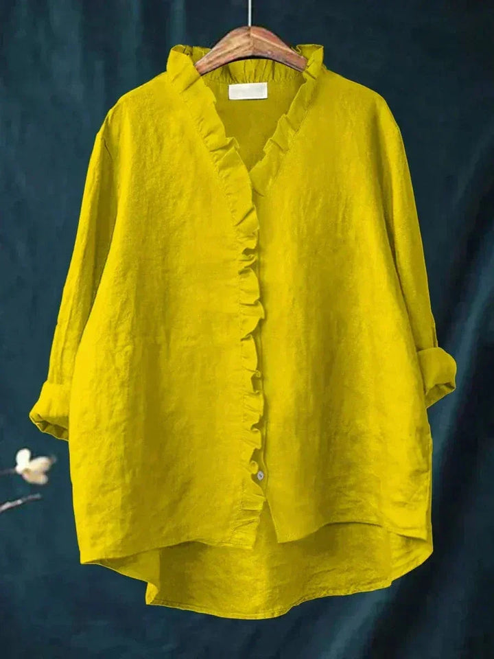 Eline | Elegant Linen Summer Blouse