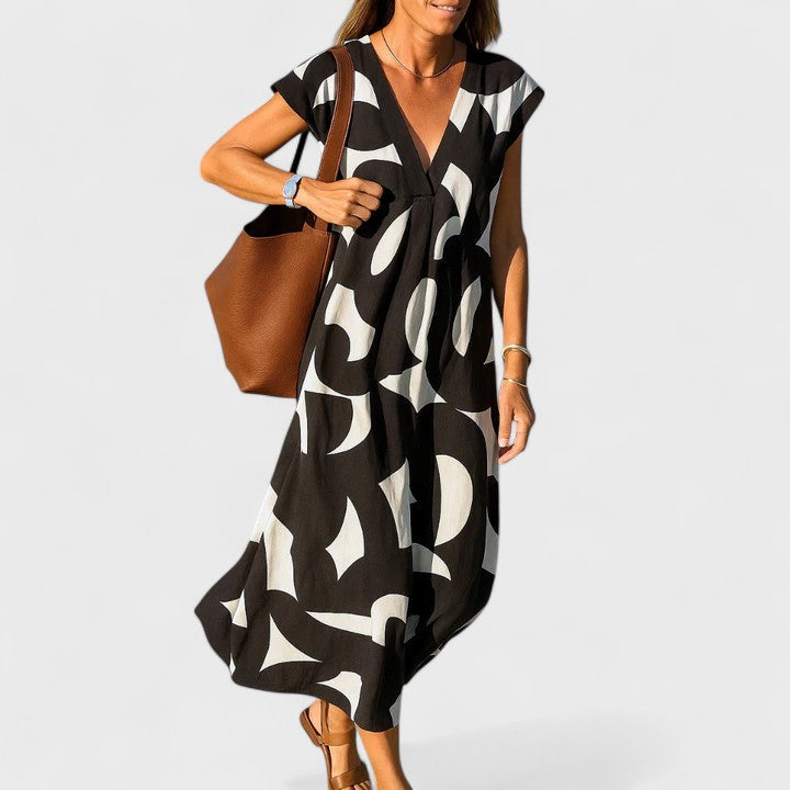 Clara | Flowing V-Neck Dress